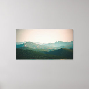 Blauw van de bergen canvas afdruk