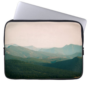 Blauw van de bergen laptop sleeve