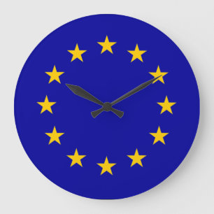 Blauw van de Europese Unie met gouden sterren Grote Klok