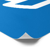 blauw van hamburger en limonade - smaakexplosie poster (Hoek)