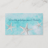 Blauw van makreel visitekaartje (Achterkant)