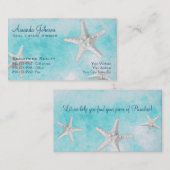 Blauw van makreel visitekaartje (Voorkant / Achterkant)