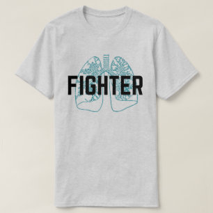 Blauw van Mannen voor pulmonale vesting T-shirt