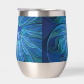 Blauw ventilatorpatroon, Abstracte fractale kunst (Rechts)