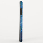 Blauw ventilatorpatroon, Abstracte fractale kunst Case-Mate iPhone Case (Achterkant/rechts)