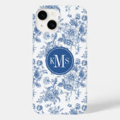 Blauw ventilatorpatroon Case-Mate iPhone case (Achterkant)