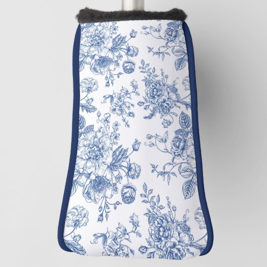 Blauw ventilatorpatroon golfheadcover (Draai 90)