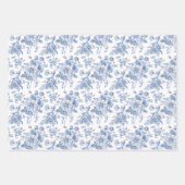 Blauw ventilatorpatroon inpakpapier vel (Voorkant)