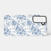 Blauw ventilatorpatroon samsung galaxy hoesje (Achterkant horizontaal)