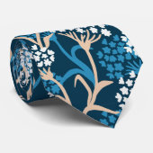 Blauw ventilatortekenpatroon stropdas (Opgerold)