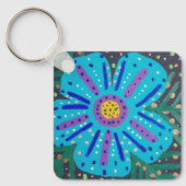 Blauw ventilatorverf sleutelhanger (Voorkant)