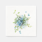 Blauw Vergeet-Me-Nots Servetten (Voorkant)