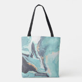 Blauw verloop Abstract Draagtas (Achterkant)