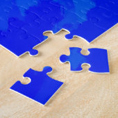 Blauw verloop Abstract Legpuzzel (Zijkant)