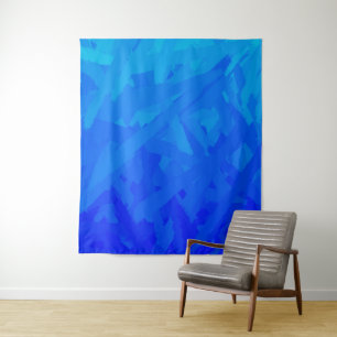 Blauw verloop Abstract Wandkleed