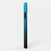 Blauw verloop met kleine stippen Case-Mate iPhone case (Achterkant/rechts)