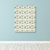 Blauw verloop vlinderpatroon canvas afdruk (Insitu (Houten vloer))