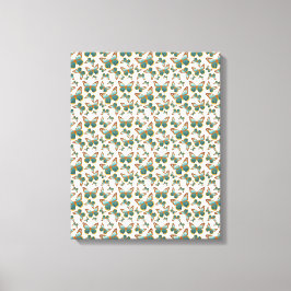 Blauw verloop vlinderpatroon canvas afdruk