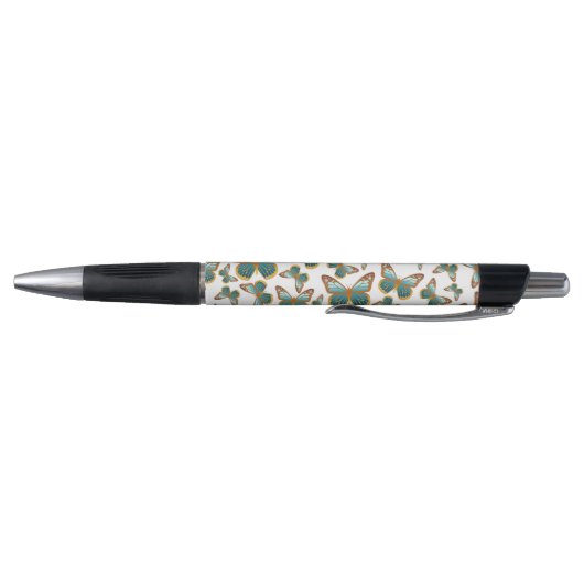 Blauw verloop vlinderpatroon pen (Bodem)