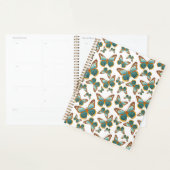 Blauw verloop vlinderpatroon planner (Display)