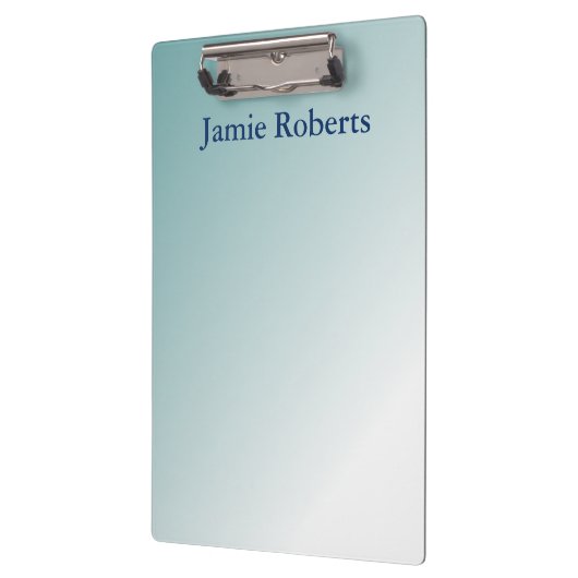 Blauw verloopontwerp klembord (Links)