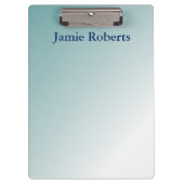 Blauw verloopontwerp klembord (Voorkant)