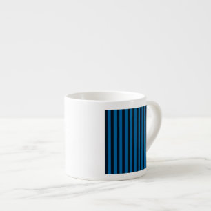 Blauw verticale strepes achtergronddecor espresso kop