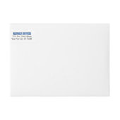 Blauw Vet Pet Afstuderen (Voorkant)