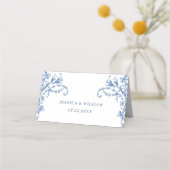 Blauw Victoriaans  Grace Floral Wedding (Achterkant)