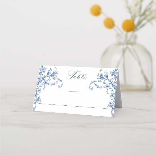Blauw Victoriaans  Grace Floral Wedding (Voorkant)