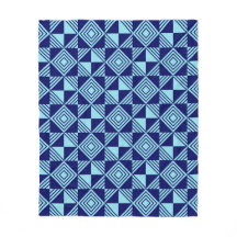 Blauw Vierkant Driehoek Geometrische Wiskunde Retr