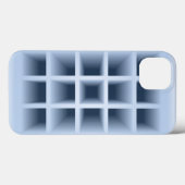 Blauw vierkant gat patroon Case-Mate iPhone case (Achterkant (horizontaal))