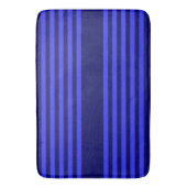 Blauw vijf strepen patroon badmat (Voorkant Verticaal)