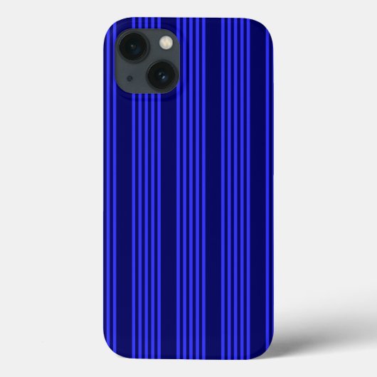 Blauw vijf strepen patroon Case-Mate iPhone case (Achterkant)