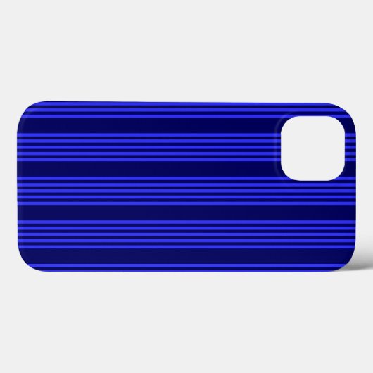 Blauw vijf strepen patroon Case-Mate iPhone case (Achterkant (horizontaal))