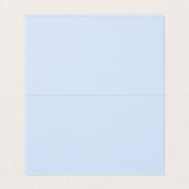 Blauw Vintage Fancy Bloemstukkaart Tafeldecoratie Kaart (Binnenkant ongevouwen)