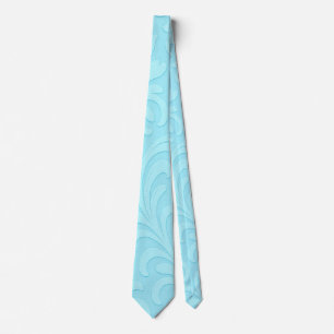 blauw vintage patroon stropdas