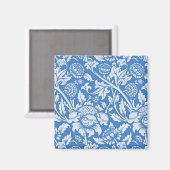 Blauw vintage sierpatroon magneet (Voorkant / Achterkant)