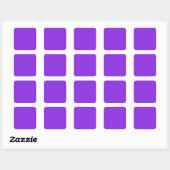 Blauw Violet 8A2BE2 kleur, met optie om Afbeelding Vierkante Sticker (Vel)