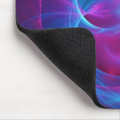 Blauw Violet en roze Cosmic Swirly Fractal Muismat (Hoek)