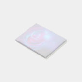 Blauw Violet en roze Cosmic Swirly fractal Post-it® Notes (Schuin)