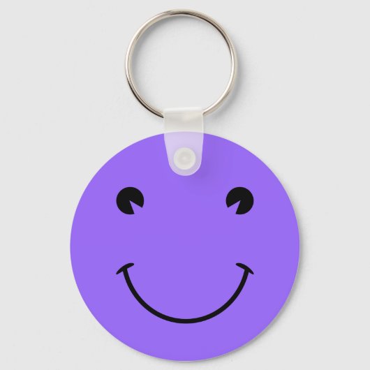 Blauw Violet Face Sleutelhanger (Voorkant)