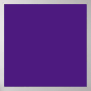 Blauw-violet (kleurenwiel) (stevige kleur) poster