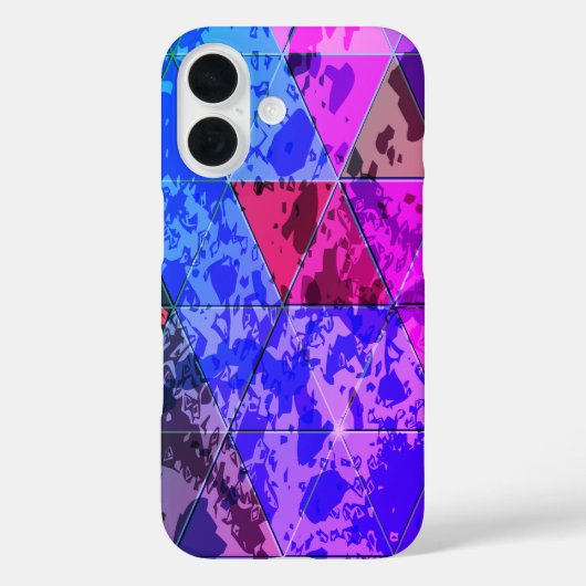 Blauw Violet Kleurrijke grunge textuur Case-Mate iPhone Case (Achterkant)