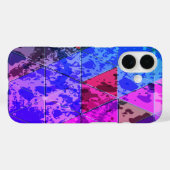 Blauw Violet Kleurrijke grunge textuur Case-Mate iPhone Case (Achterkant (horizontaal))