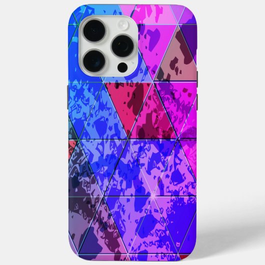 Blauw Violet Kleurrijke grunge textuur Case-Mate iPhone Case (Achterkant)