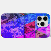 Blauw Violet Kleurrijke grunge textuur Case-Mate iPhone Case (Achterkant (horizontaal))
