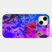 Blauw Violet Kleurrijke grunge textuur Case-Mate iPhone Case (Achterkant (horizontaal))