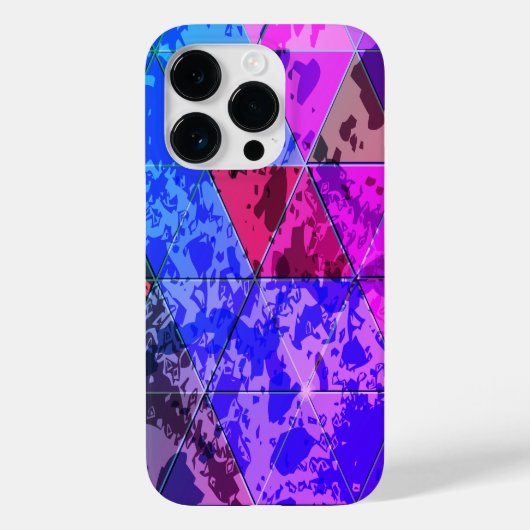 Blauw Violet Kleurrijke grunge textuur Case-Mate iPhone Case (Achterkant)