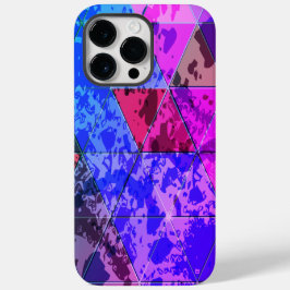 Blauw Violet Kleurrijke grunge textuur Case-Mate iPhone 14 Pro Max Hoesje
